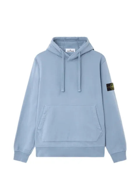 Stone Island 6100062 organic cotton fleece regular-fit hoodie with pouch pocket