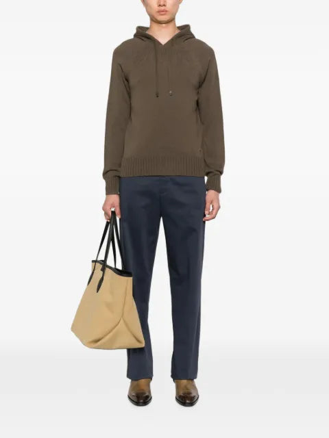 TOM FORD raglan-sleeve knitted hoodie