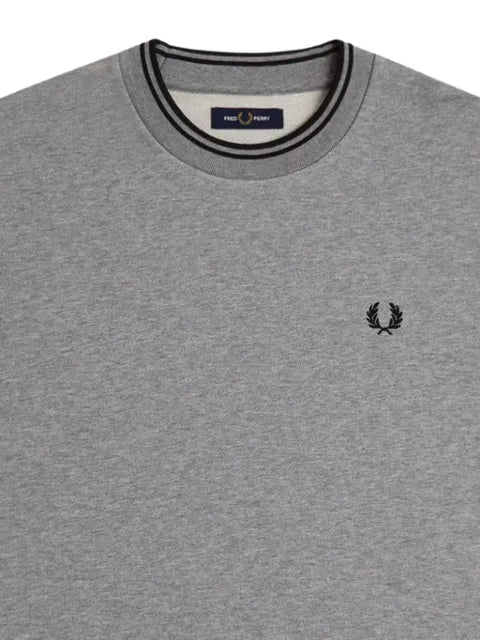 Fred Perry logo-embroidered striped-trim sweater