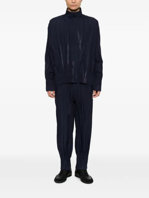 Issey Miyake Men pleated-design jacket