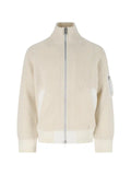 sacai ribbed zip-up cardigan