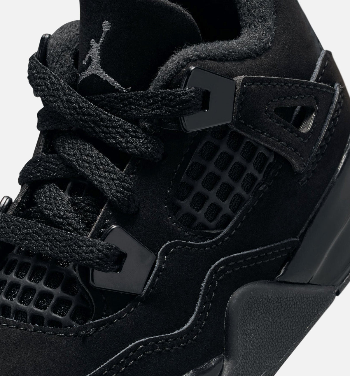 Air Jordan 4 Retro Infant Toddler Lifestyle Shoe - Black/Light Graphite