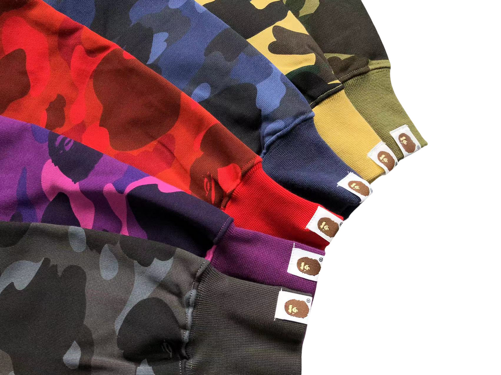 BAPE ABC Camo Shark Full Zip Hoodie Dark Grey