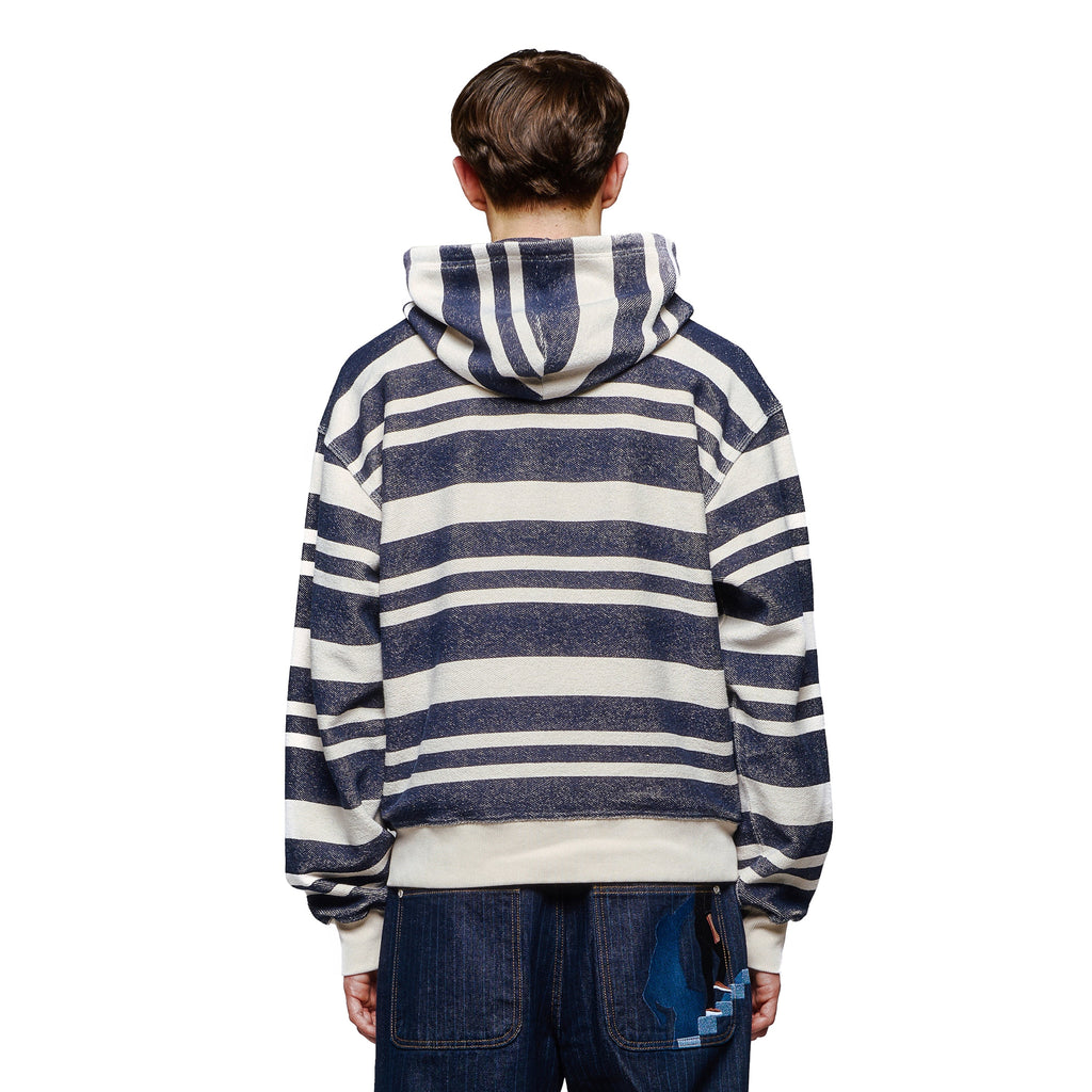 "on air" striped Zip Up