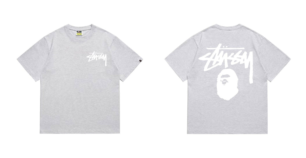 BAPE Stussy-Style Ape Graphic T-Shirt