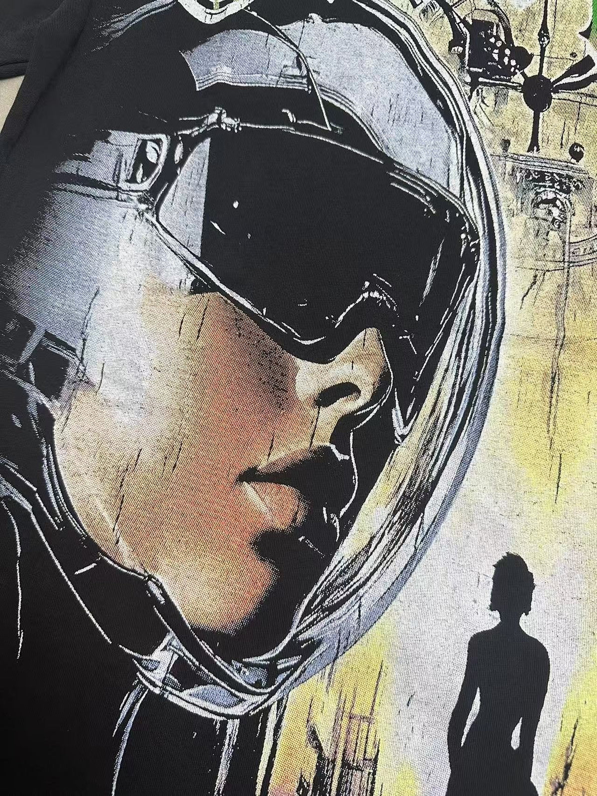 Godspeed Fortuna Astronaut Graphic T-Shirt - Black