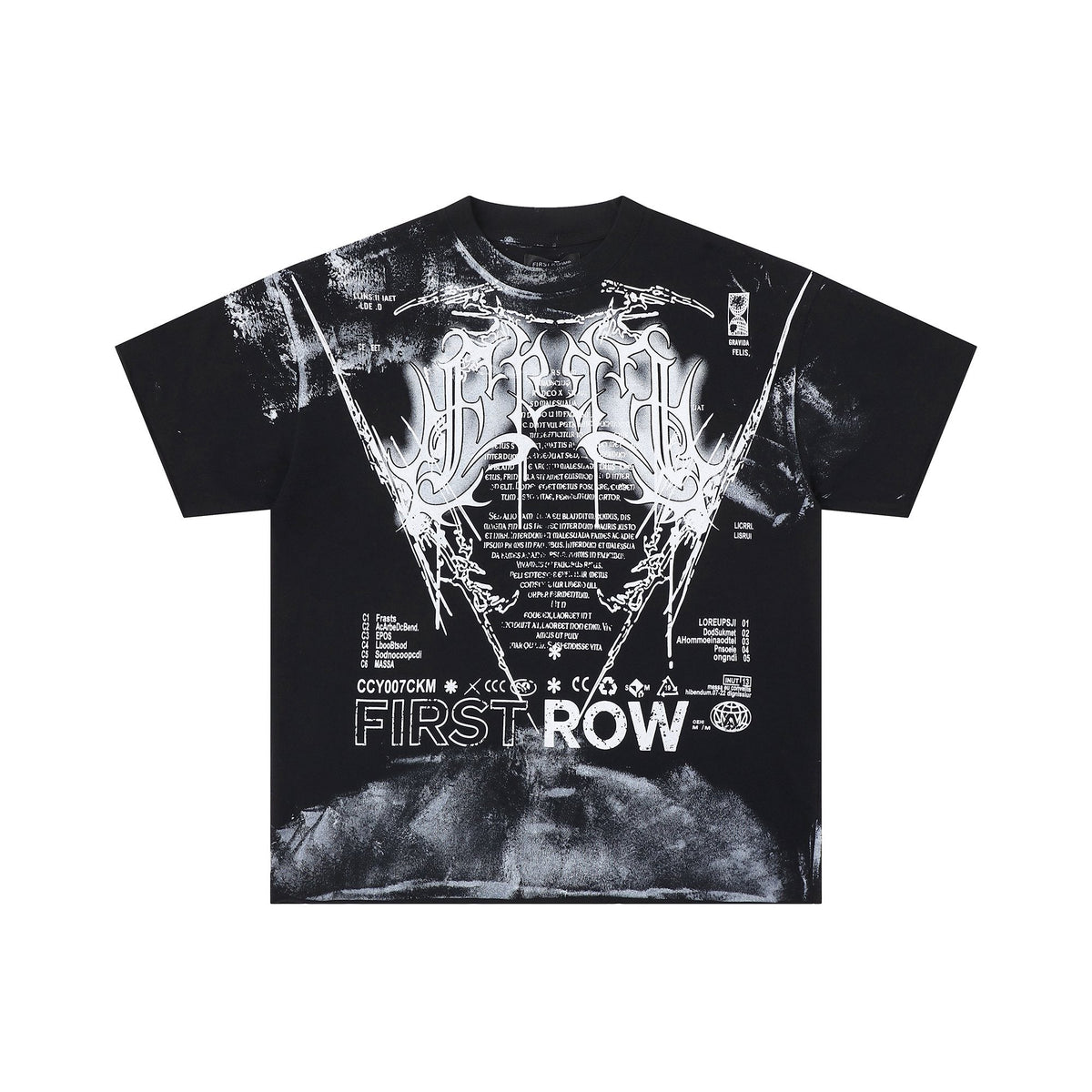 FIRST ROW Y2K Tribal Crop T-Shirt