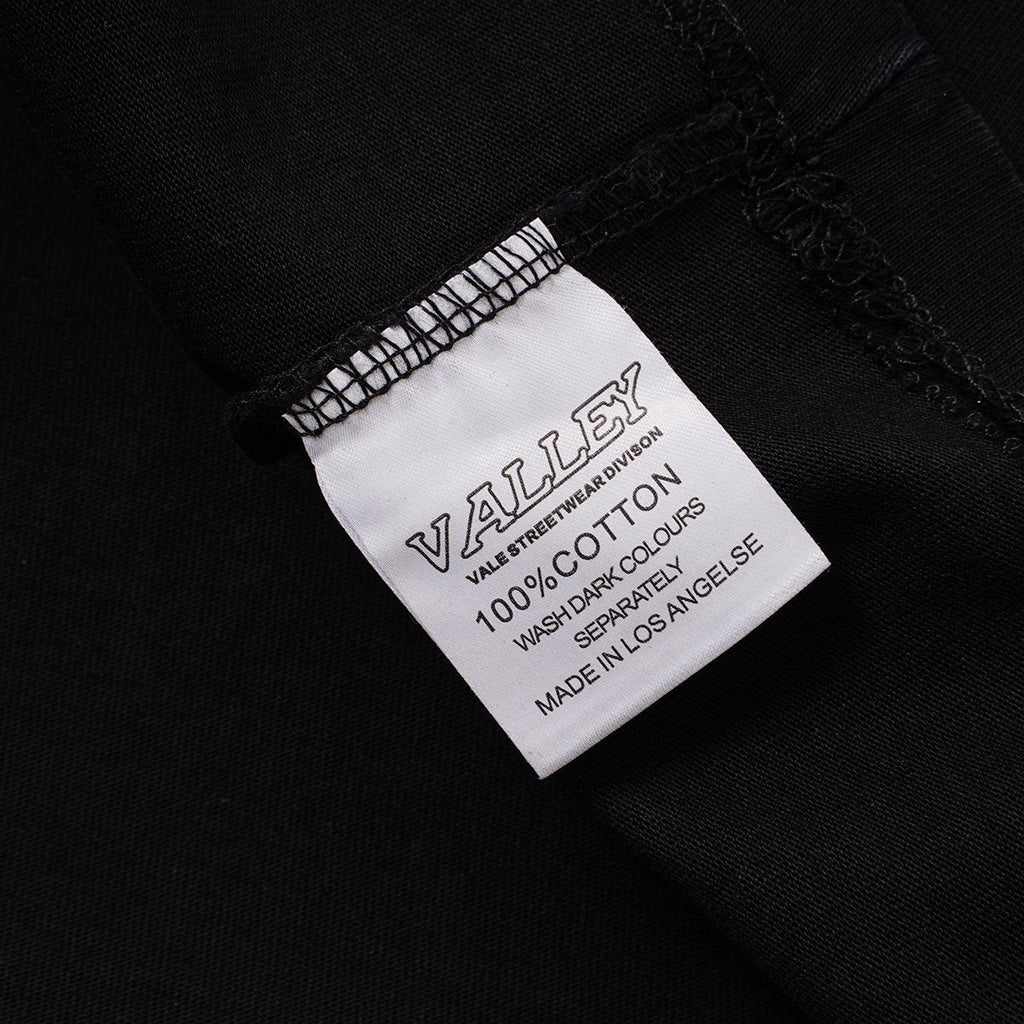 VALLEY Washed Black Graphic T-Shirt