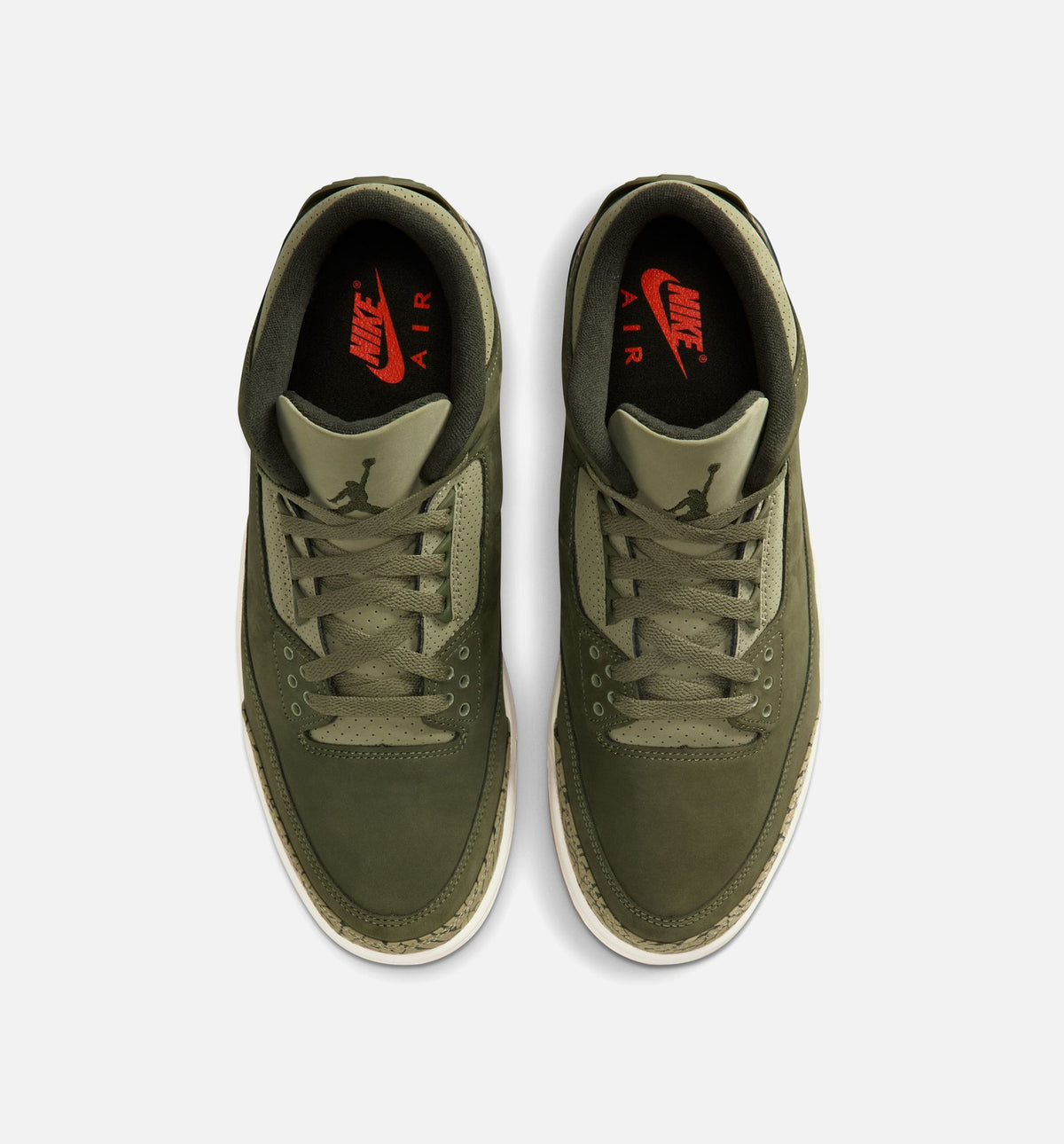 Air Jordan 3 Retro Medium Olive – Men's Lifestyle Shoe in Medium Olive/Sequoia/Neutral Olive/Sail/Total Crimson