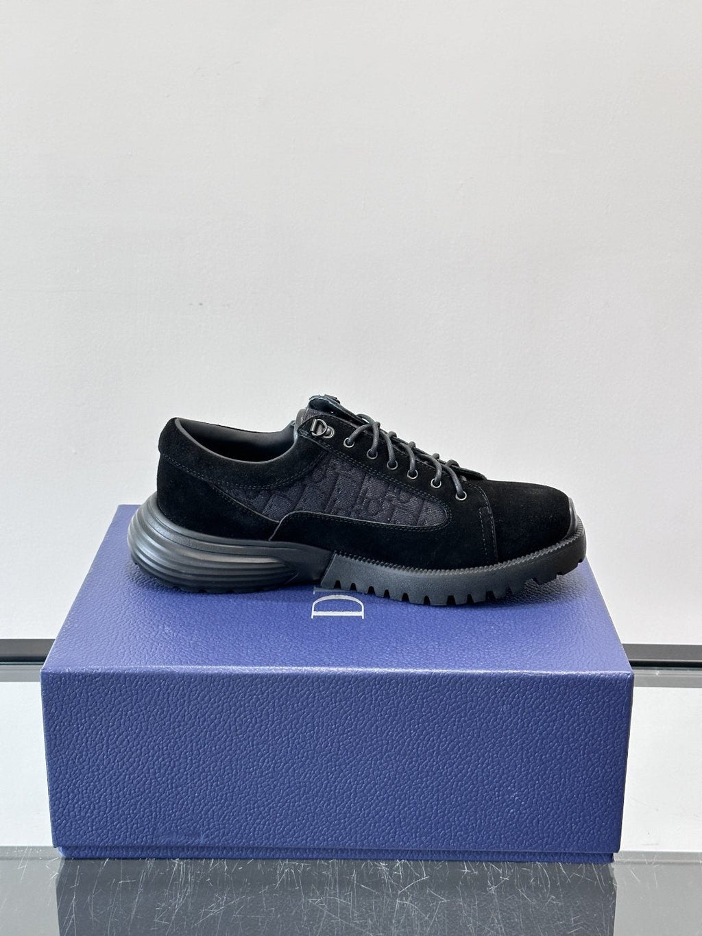 Dior Black Lace-Up Derby Shoes