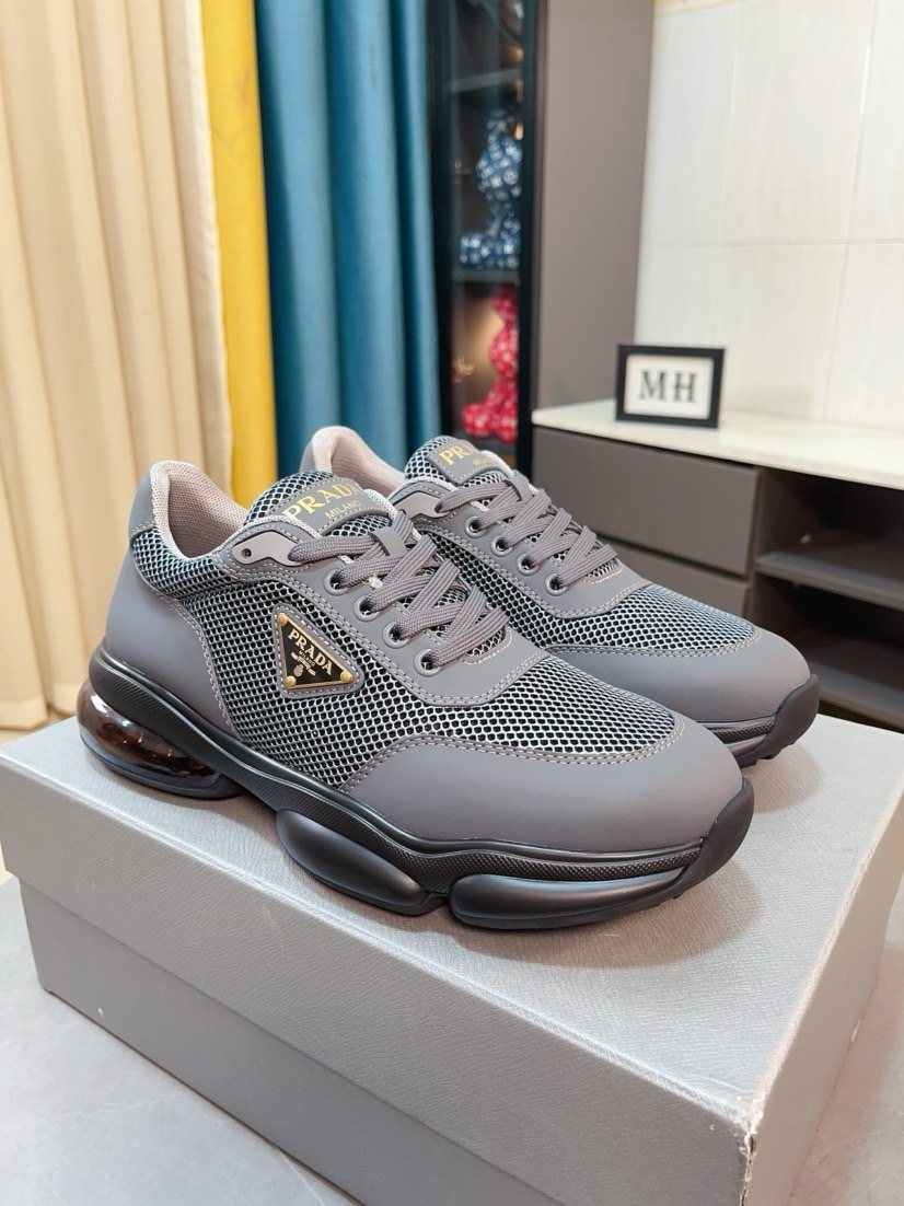 Prada Mesh Panel Men's Sneakers