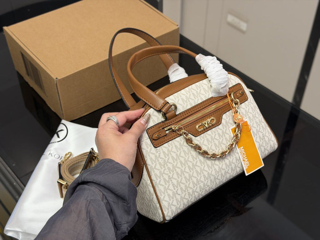 Michael Kors Chain-Accent Pillow Bag